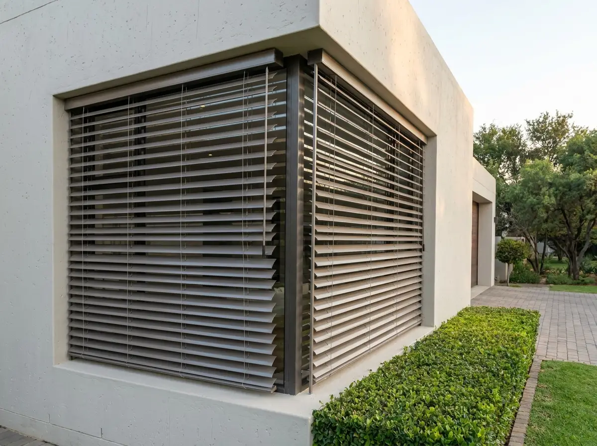 External Venetians fitted in a Broadacres home